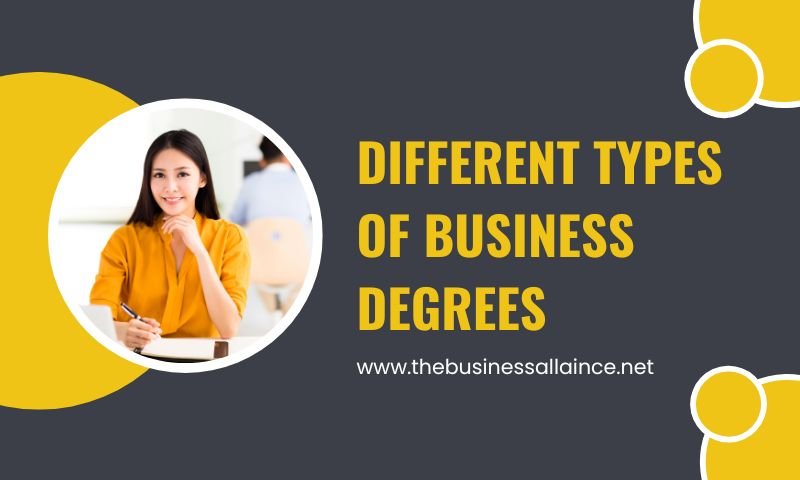 different types of business degrees